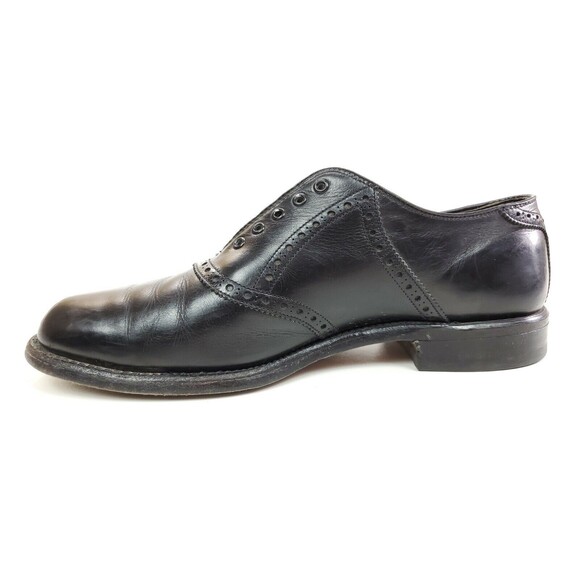 FootJoy Classics 99332A Mens 9 D Black Leather Brogue Saddle Dress Shoes main image 8